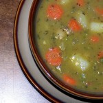 split pea soup with bacon