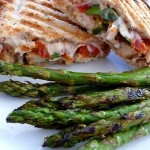Garden Fresh Panini with Leftover Roasted Chicken