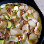 zucchini potato and bacon frittata