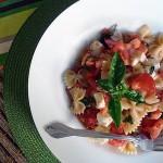 Pasta with Fresh Basil, Tomatoes, and Mozzarella