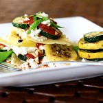 no bake grilled vegetable lasagna with feta