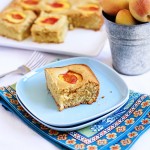 dimply peach almond cake