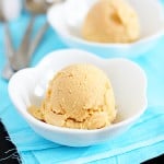 peach frozen yogurt