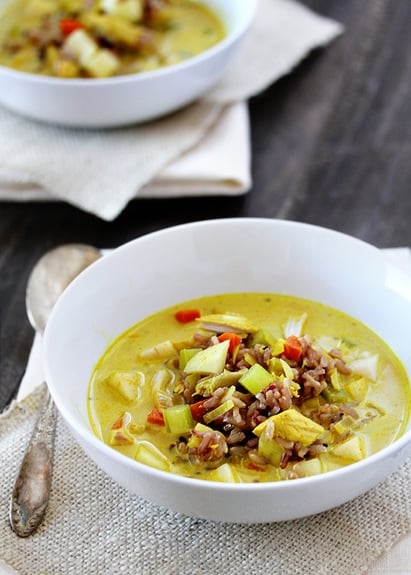 turkeycurrysoup sweet and spicy turkey curry soup