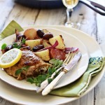 cast iron skillet chicken with lemon and oregano