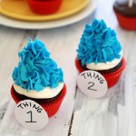 thing one and thing two dr. seuss cupcake birthday