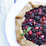 berry lemon galette