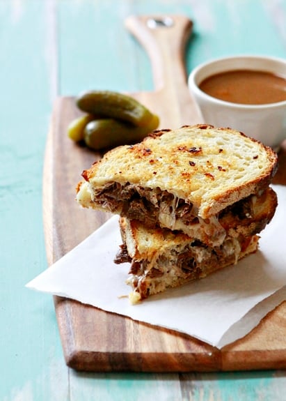 Slow Cooker French Dip Panini