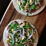 Garlic Chicken, Black Bean, and Spinach Quesadillas Garlic Chicken, Black Bean, and Spinach Quesadillas