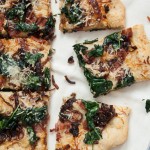 Caramelized Onion, Spinach and Bacon Pizza 1 Caramelized Onion, Spinach and Bacon Pizza 1