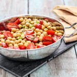 Warm Chick Pea Salad with Tomatoes Warm Chick Pea Salad with Tomatoes