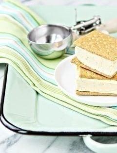 4 Ingredient Key Lime Pie Ice Cream Sandwiches