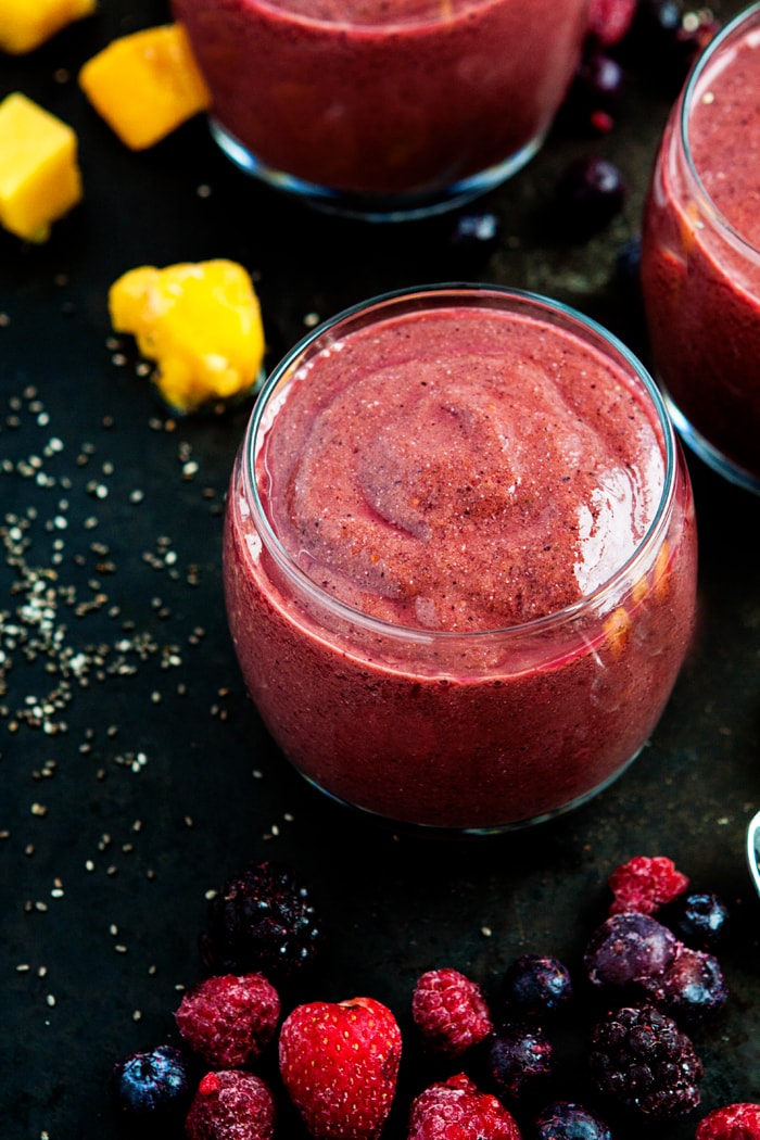 Berry Mango Kale Smoothie Good Life Eats