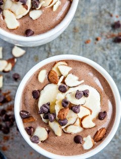 Chocolate Almond Banana Smoothie