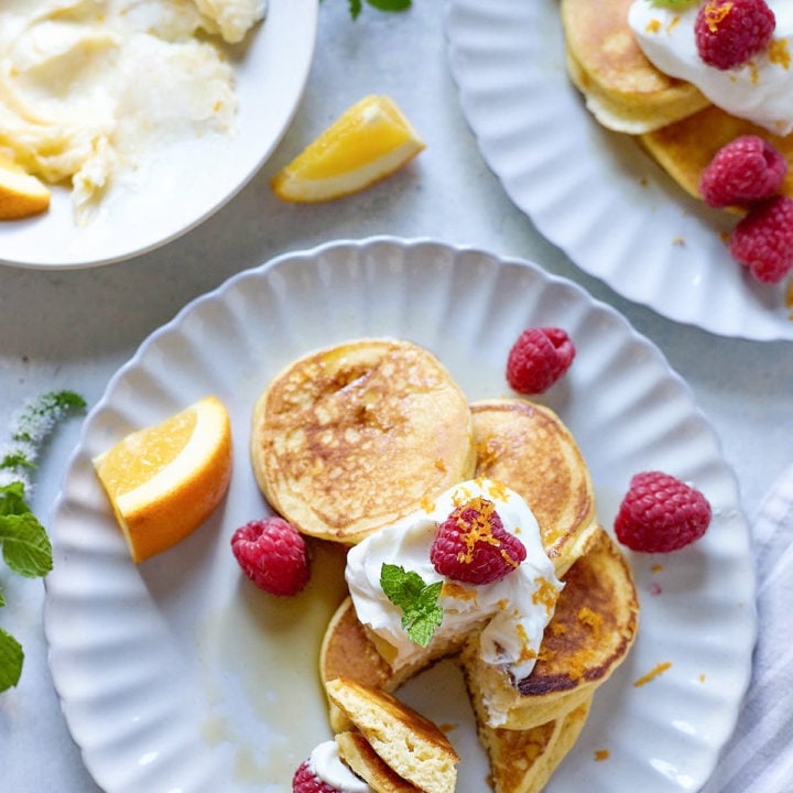 Orange Ricotta Pancakes Recipe