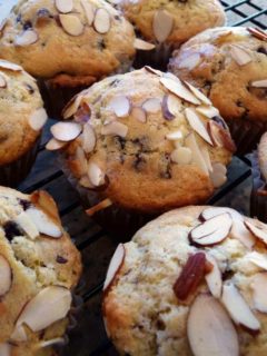 Cherry Chocolate Almond Muffins