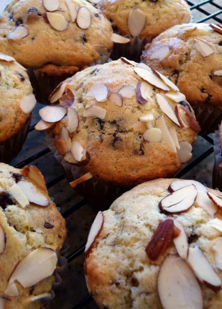 Cherry Chocolate Almond Muffins