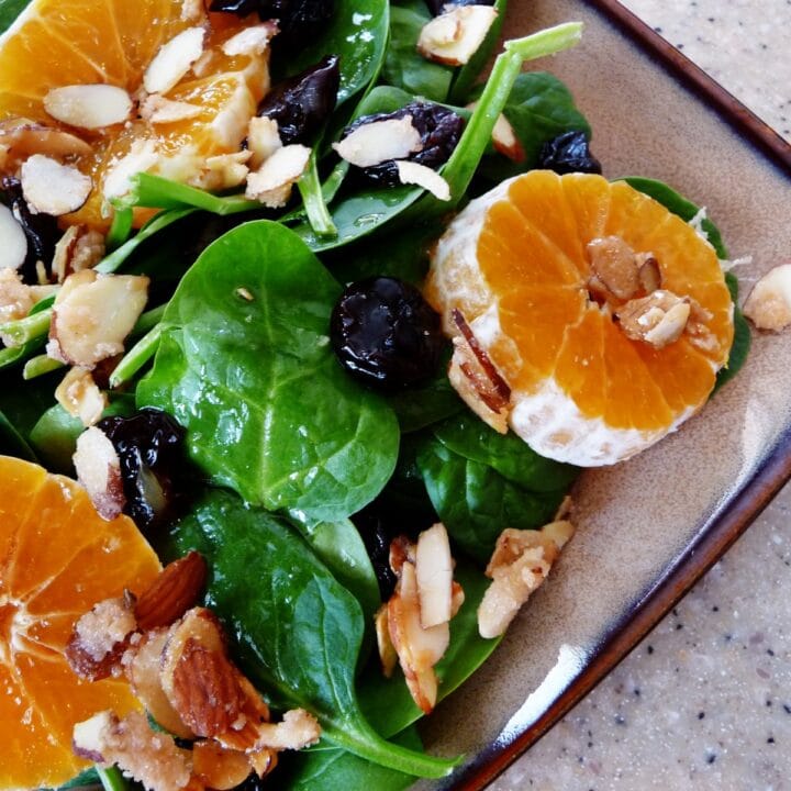 clementine spinach salad