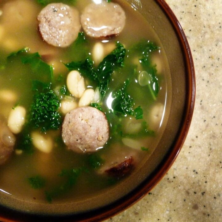 Sausage Kale White Bean Soup