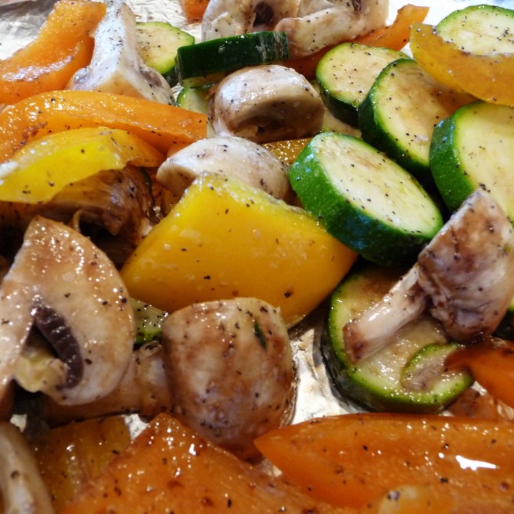 Steak Pizzaiola and Pasta with Roasted Vegetables