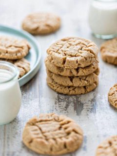 plate of cookies and glass of milk