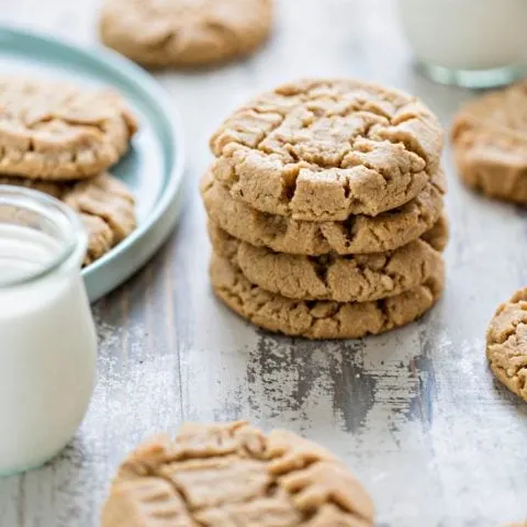 plate of cookies and glass of milk