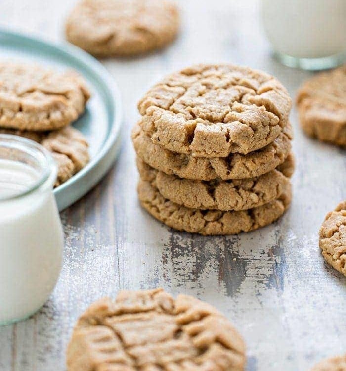 plate of cookies and glass of milk