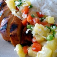 Caribbean Chicken with Pineapple Salsa