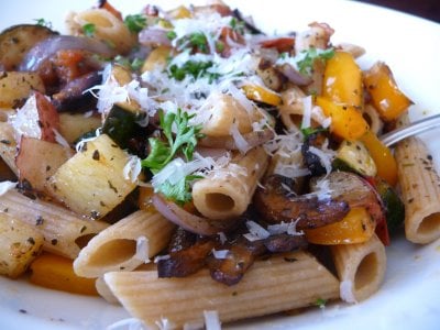 Roasted Vegetables with Pasta