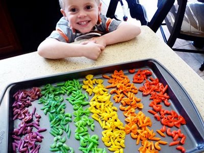 dyed pasta