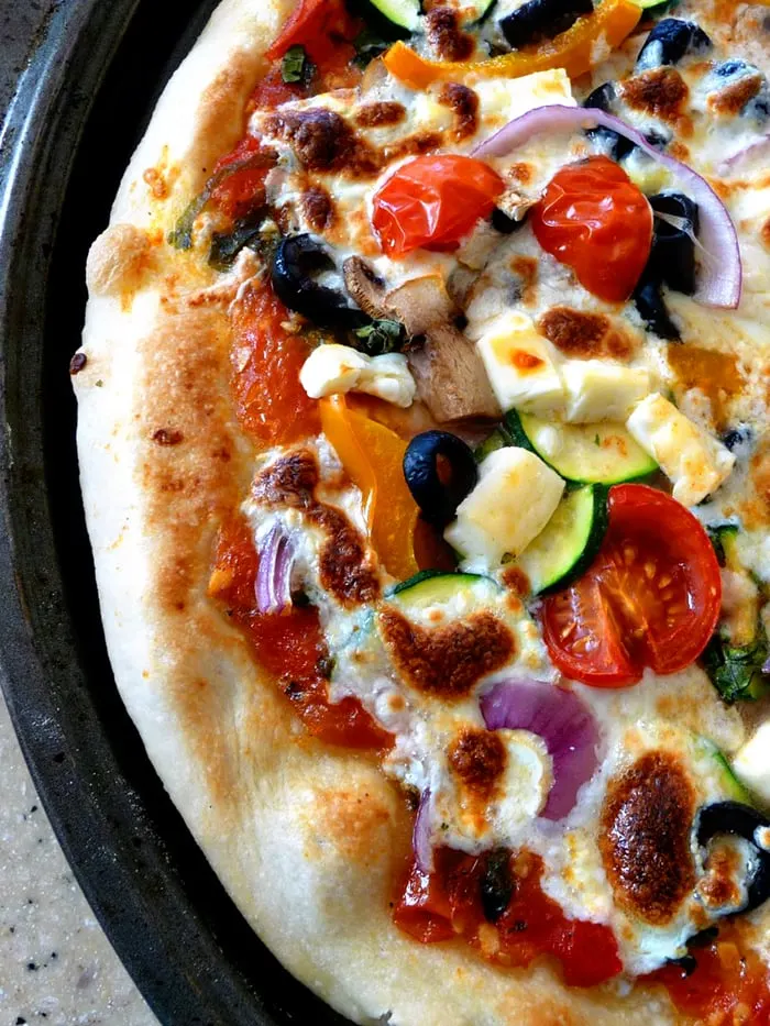 Supreme Vegetarian Pizza So Easy Good Life Eats