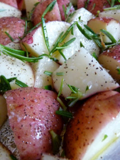 photo of rosemary grilled red potatoes