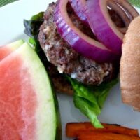 Blue Cheese Balsamic Burgers