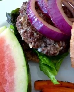 Blue Cheese Balsamic Burgers