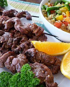 Orange Thai Beef Skewers