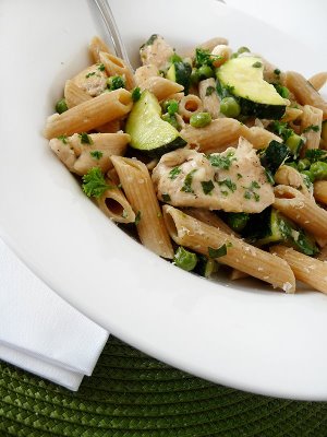 Pasta Primavera with Garden Zucchini and Herbs