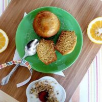 Buttermilk Olive Oil Muffins with Lemon and Honey