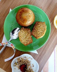 Buttermilk Olive Oil Muffins with Lemon and Honey