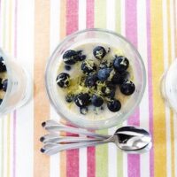 Lemon Blueberry Panna Cotta