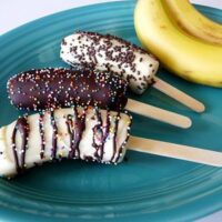 Frozen Chocolate Banana Pops