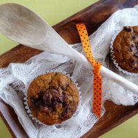 pumpkin chocolate chunk muffin