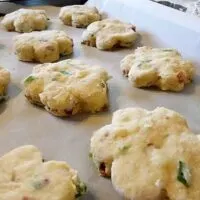 Scones with Bacon, Swiss, and Green Onion