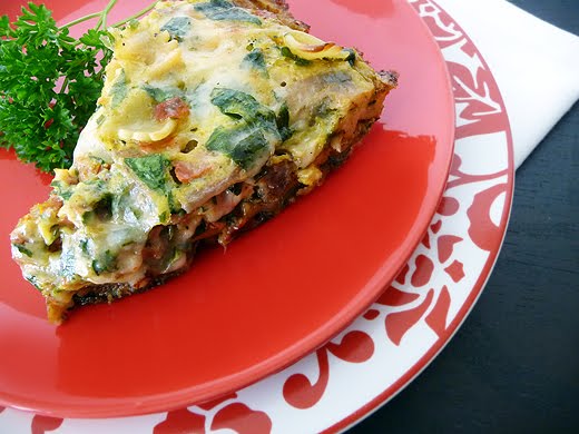 three cheese italian sausage frittata