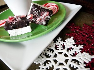 homemade chocolate dipped marshmallows with candy cane