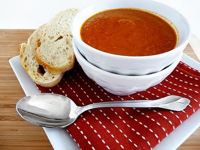 Roasted Tomato Soup with Sweet Onion