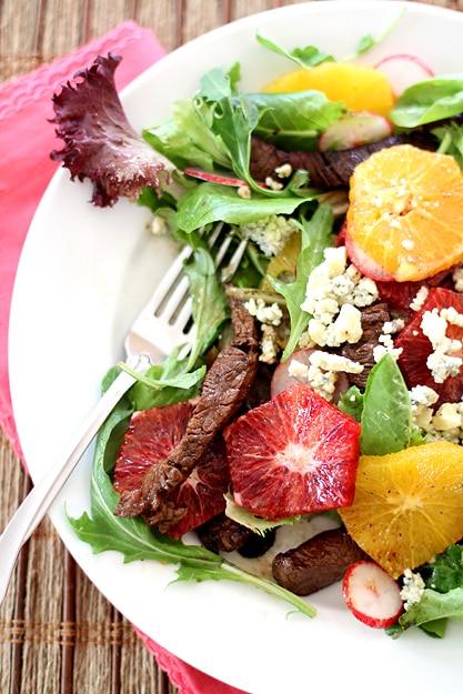 Beef Tenderloin Salad with Oranges