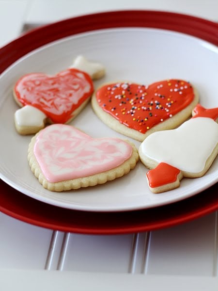 Valentine Cut Out Cookies