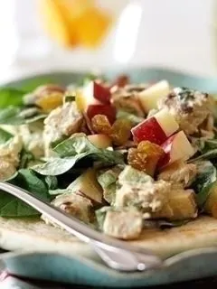 Curried Chicken Salad with Watercress and Apples