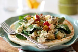 Curried Chicken Salad with Watercress and Apples
