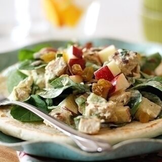 Curried Chicken Salad with Watercress and Apples